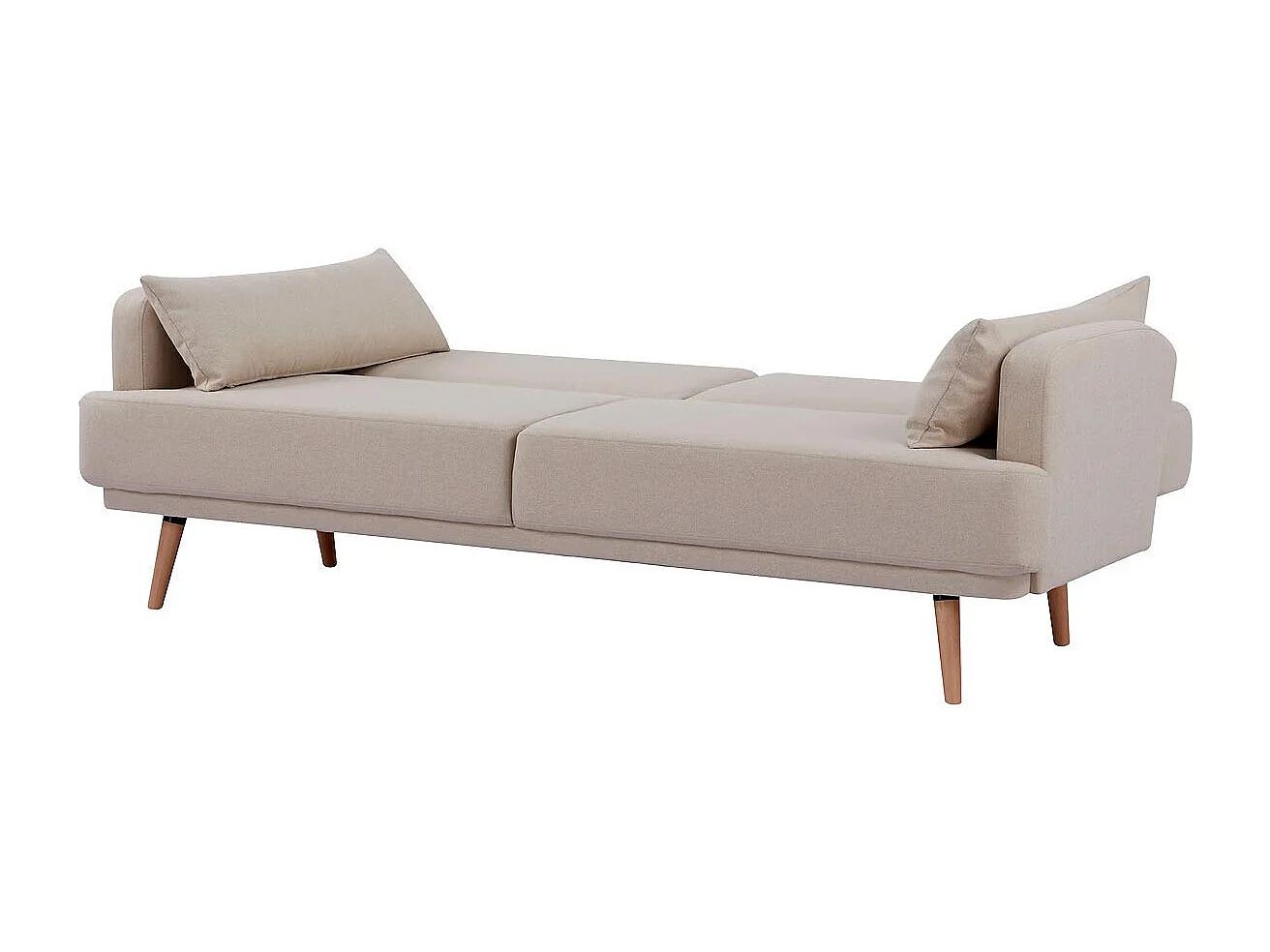 Canapé Convertible 3 Places "Jack" 214cm Beige