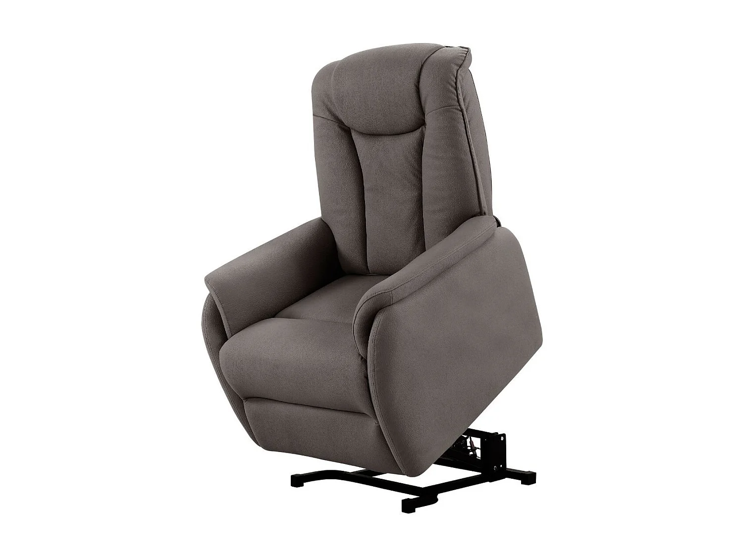 Fauteuil relax releveur tissu polyester imitation cuir gris marbré - PANAME