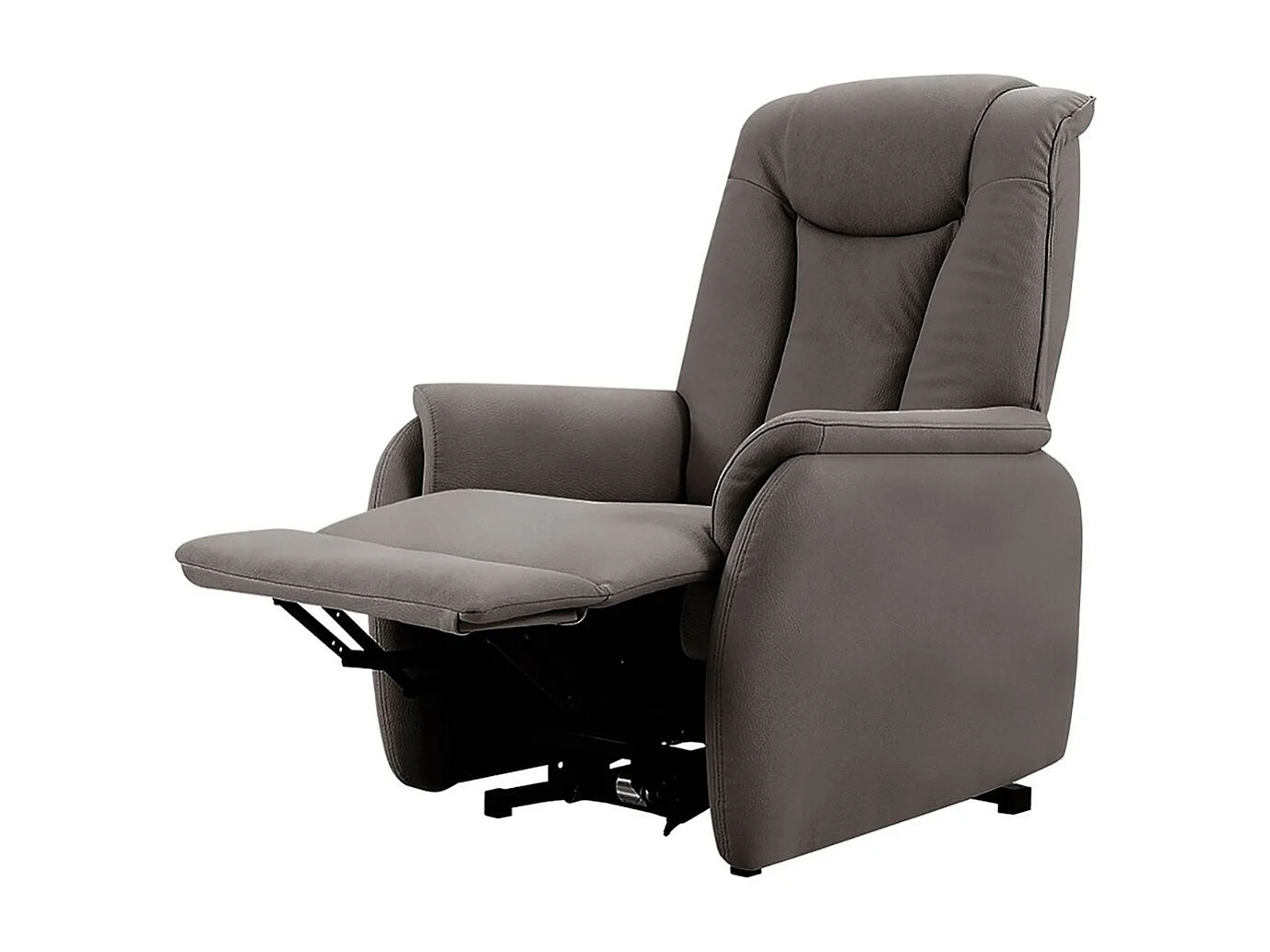 Fauteuil relax releveur tissu polyester imitation cuir gris marbré - PANAME