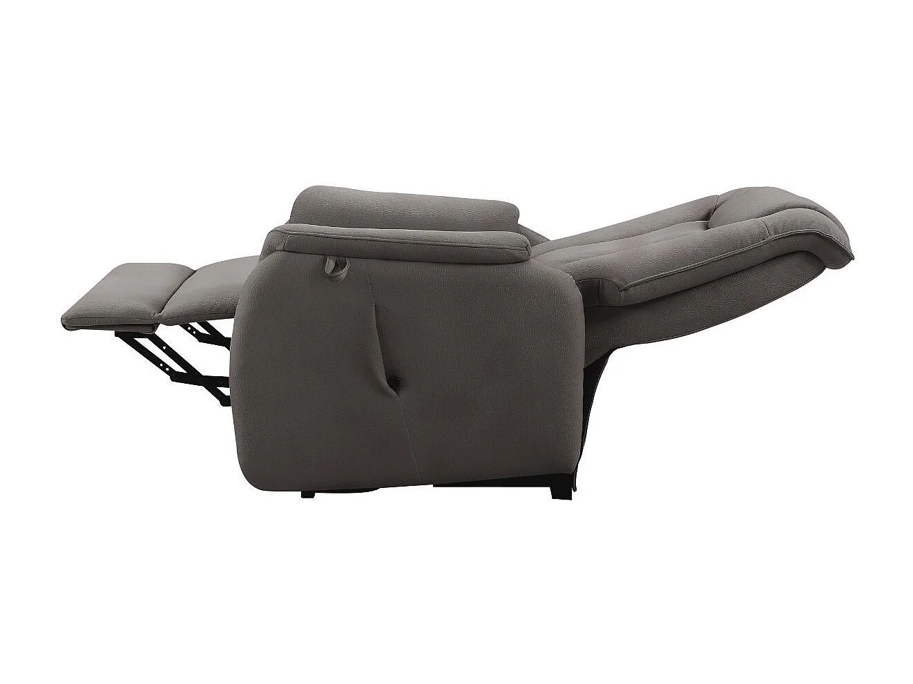 Fauteuil relax releveur tissu polyester imitation cuir gris marbré - PANAME