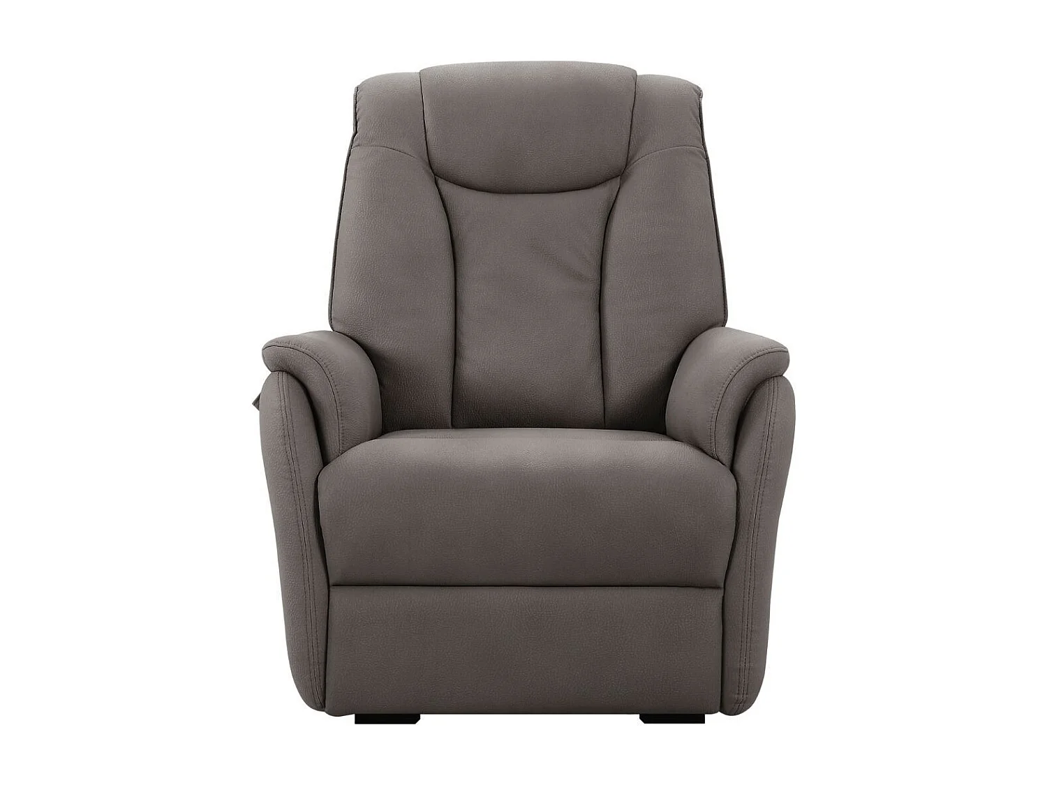 Fauteuil relax releveur tissu polyester imitation cuir gris marbré - PANAME