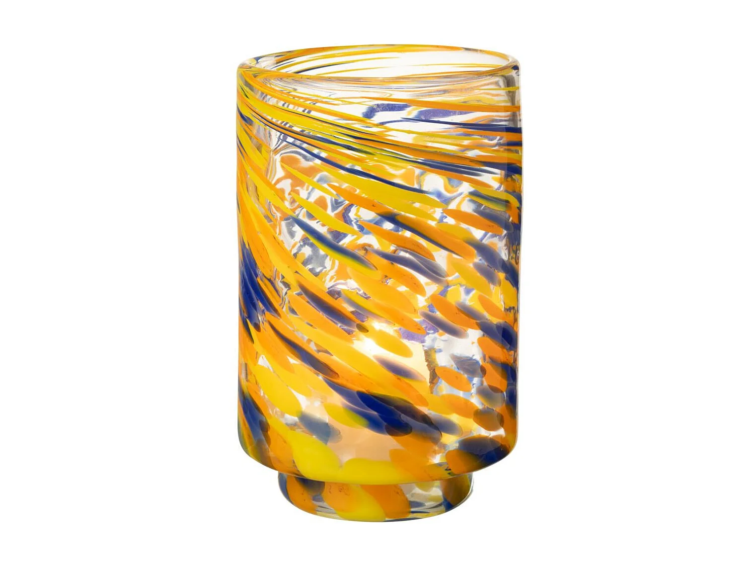 Photophore Vase en Verre "Arun" 25cm Multicolore