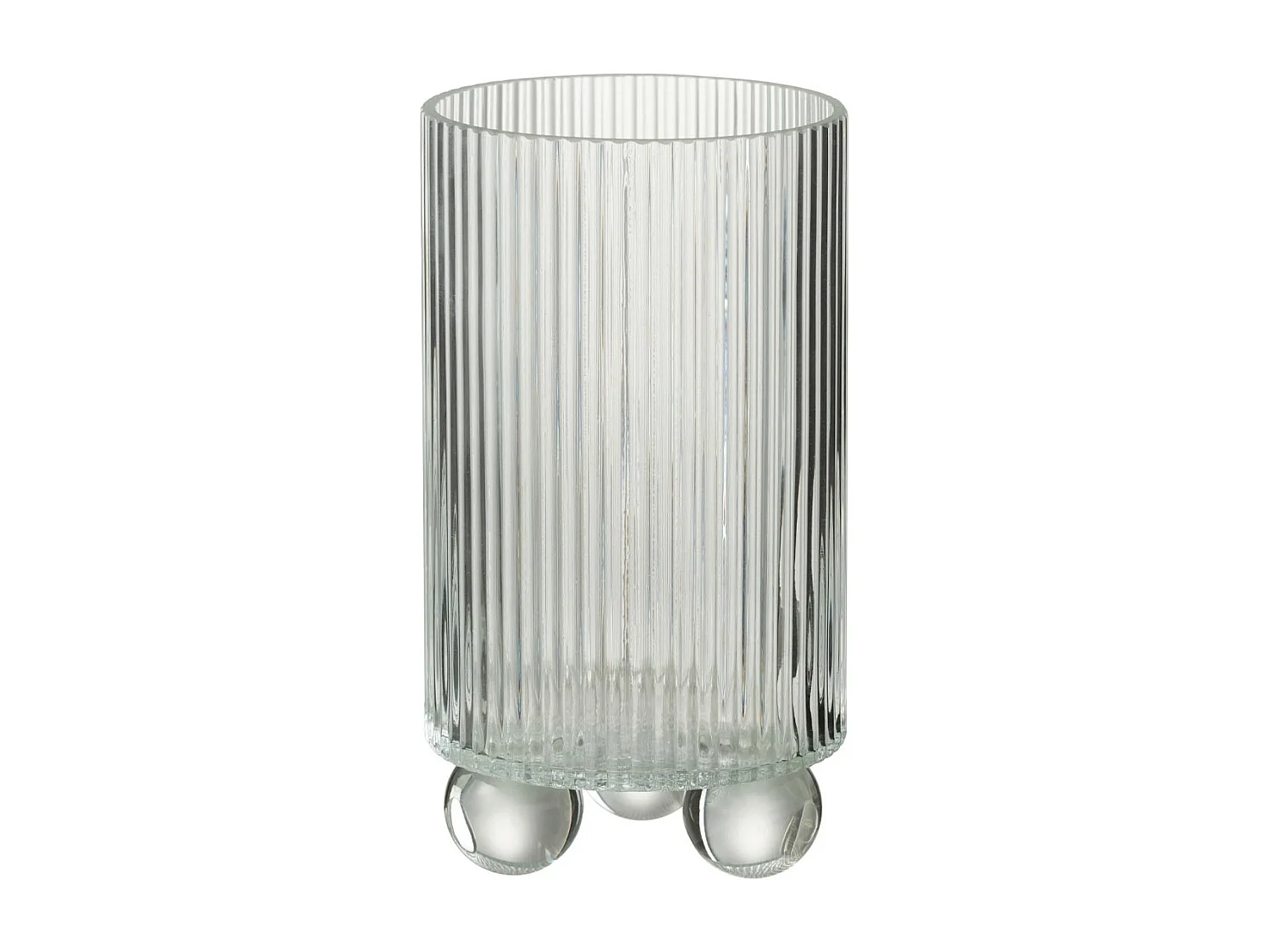 Photophore Vase en Verre "Clara" 21cm Transparent