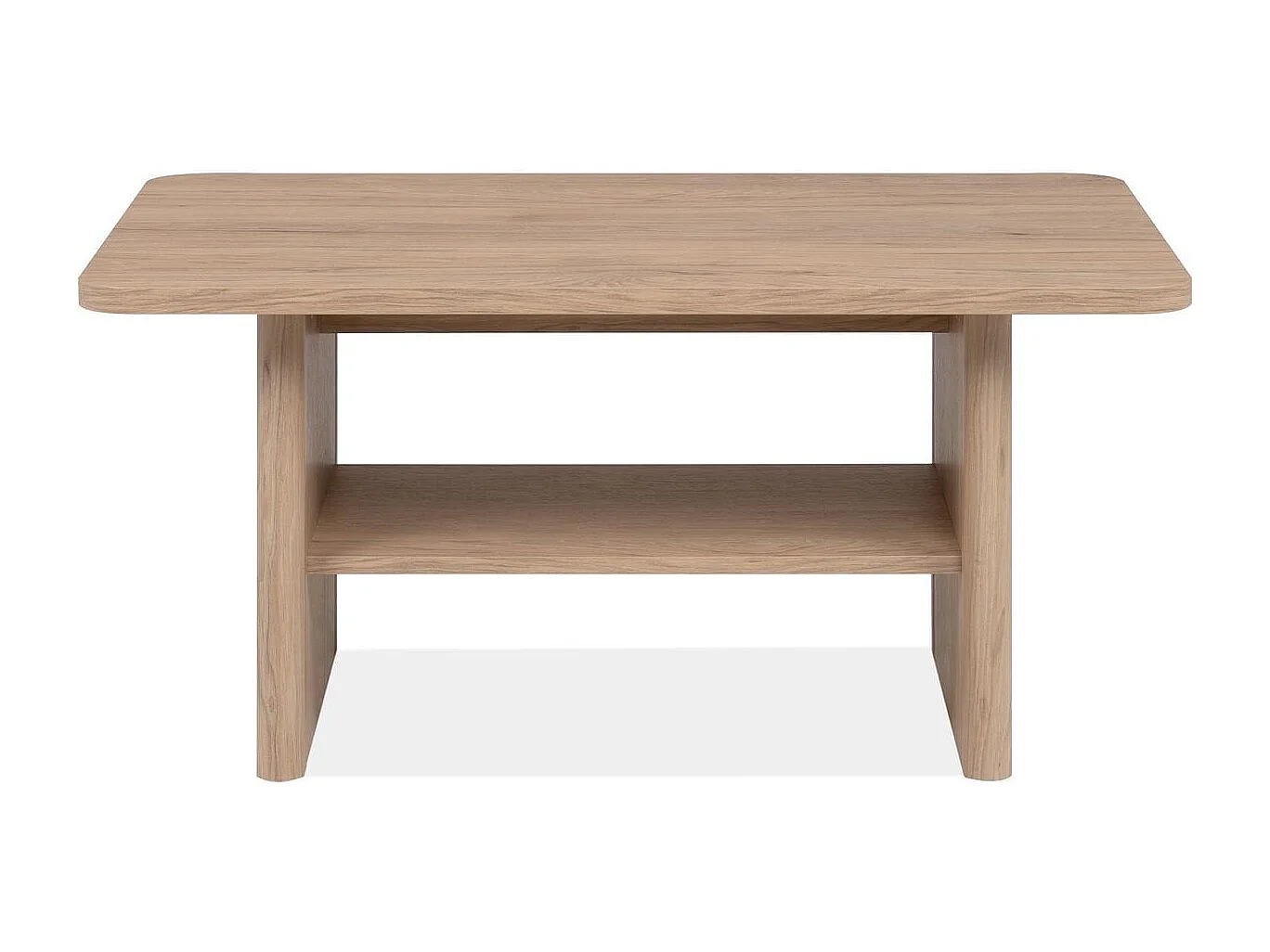 Table basse 1 niche effet bois 90 cm - Luis