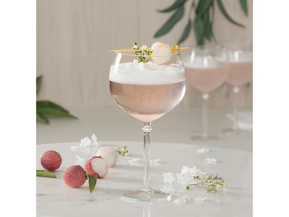 Lot de 4 Verres à Gin "Strié" 64cl Transparent