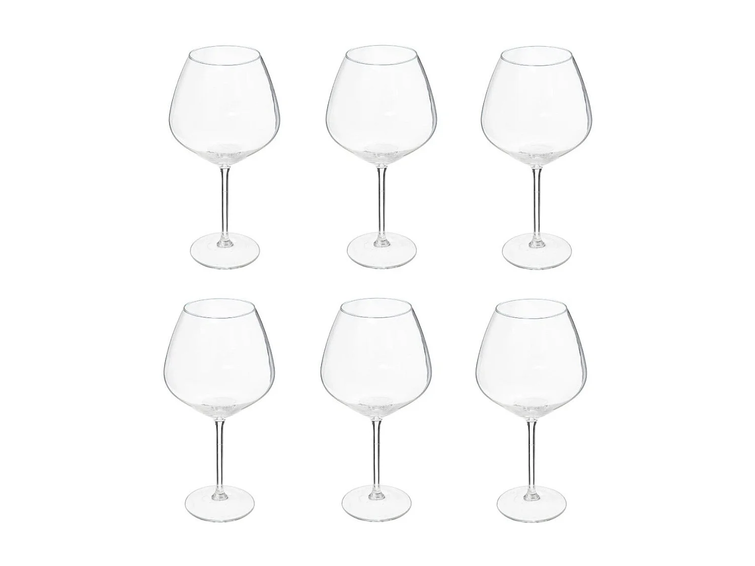 Lot de 6 Verres à Gin "Nora" 65cl Transparent