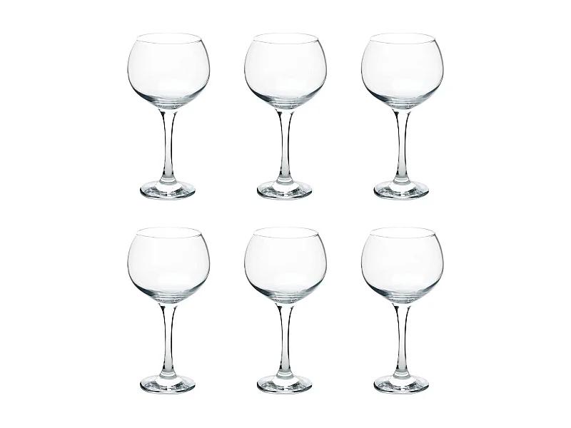 Lot de 6 Verres à Pied en Verre "Gin" 79cl Transparent