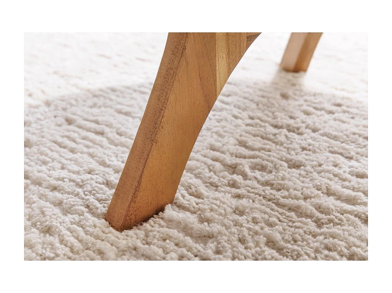 Table basse ABITTA ronde 70 cm en bois d'acacia – Table basse moderne en bois massif