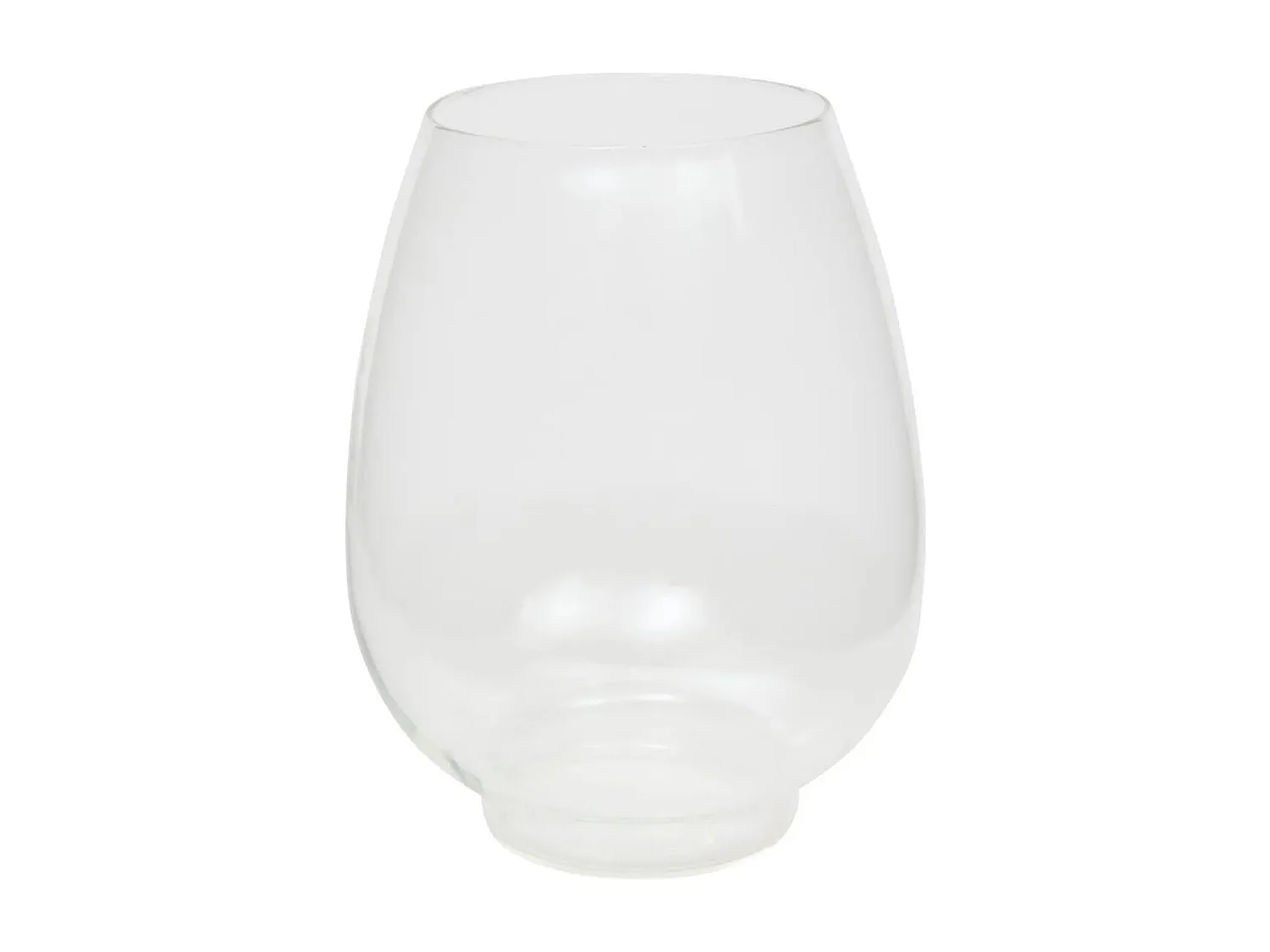 Photophore Déco en Verre "Wonj" 18cm Transparent