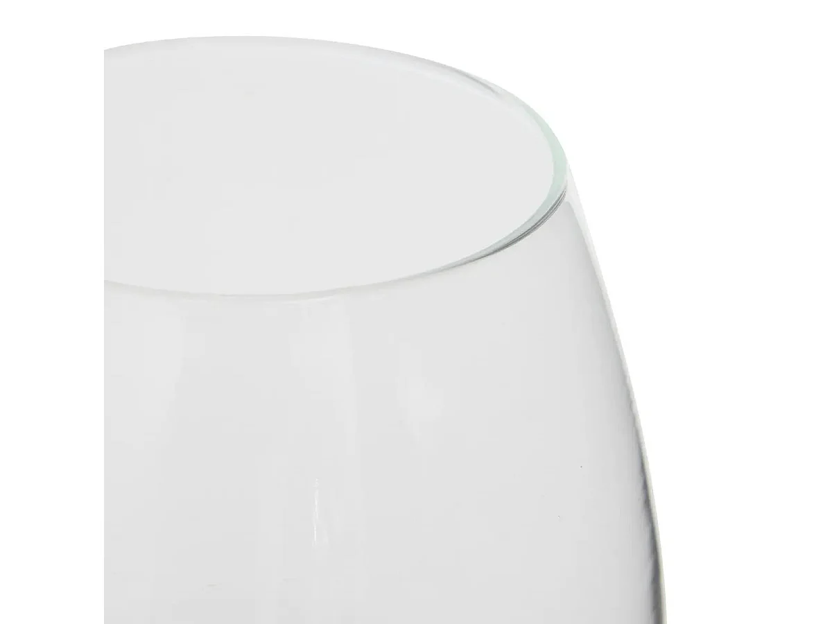 Photophore Déco en Verre "Wonj" 18cm Transparent