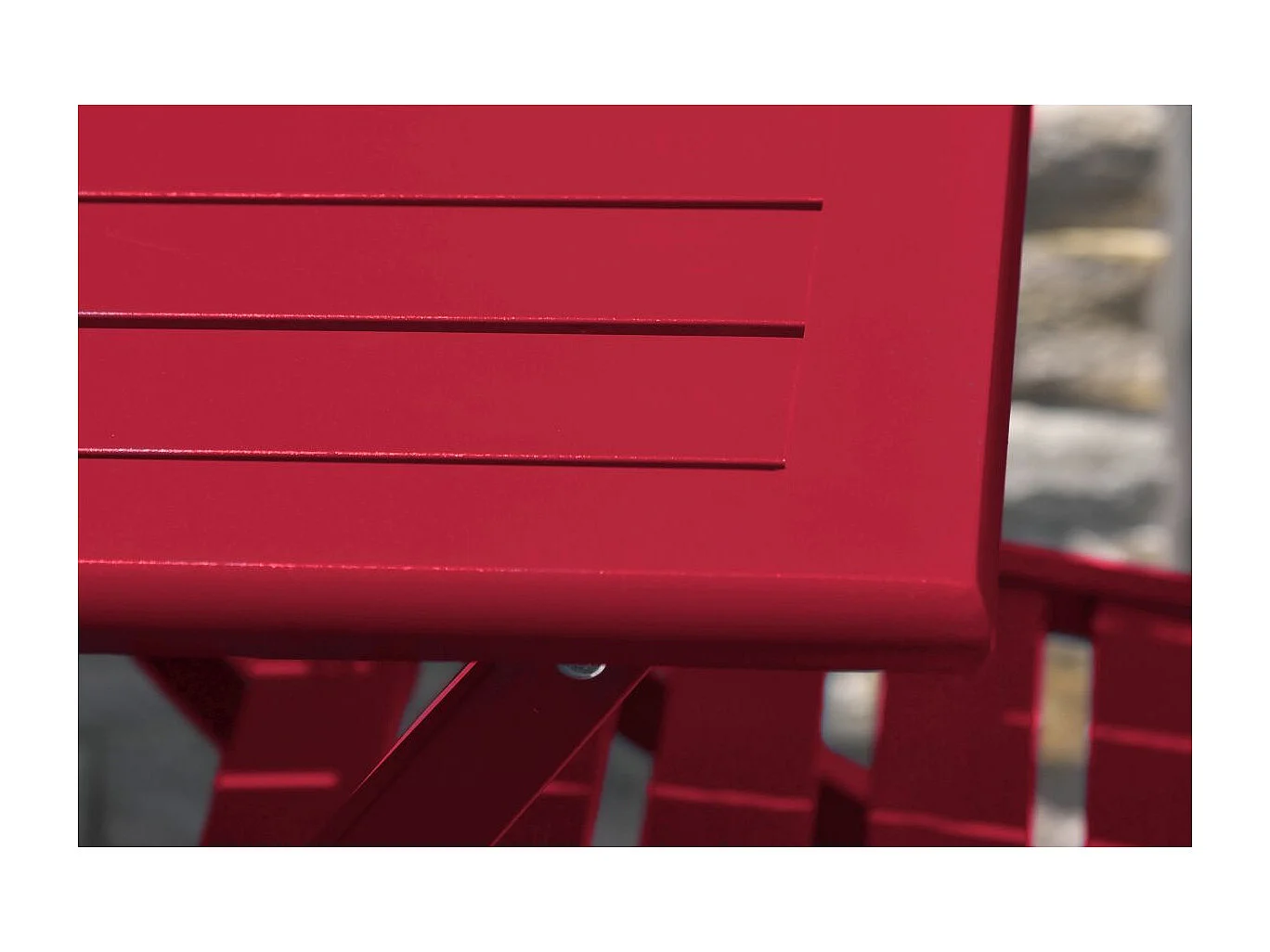 Table de Jardin Pliante "Marius" 140cm Rouge Carmin