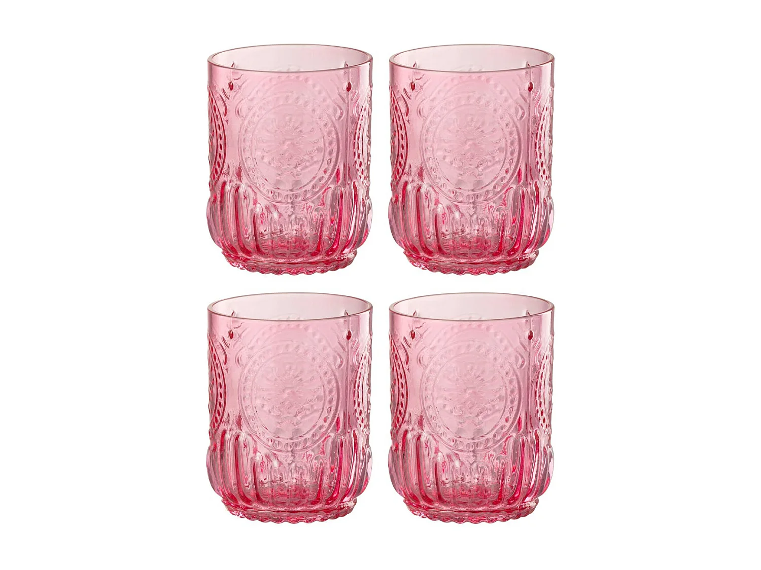 Lot de 4 Verres Design "Maya" 32cl Fuchsia
