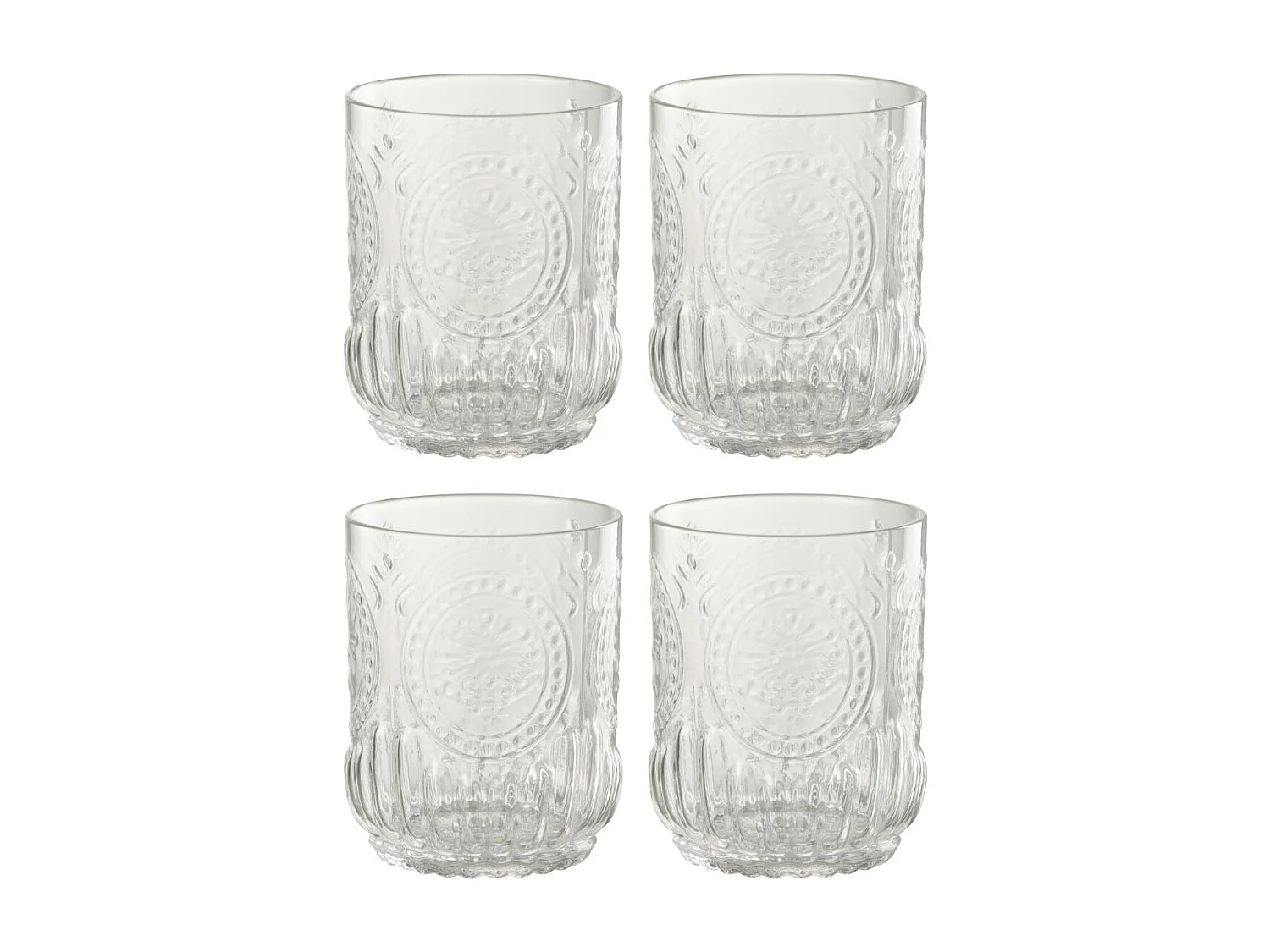 Lot de 4 Verres Design "Maya" 32cl Transparent