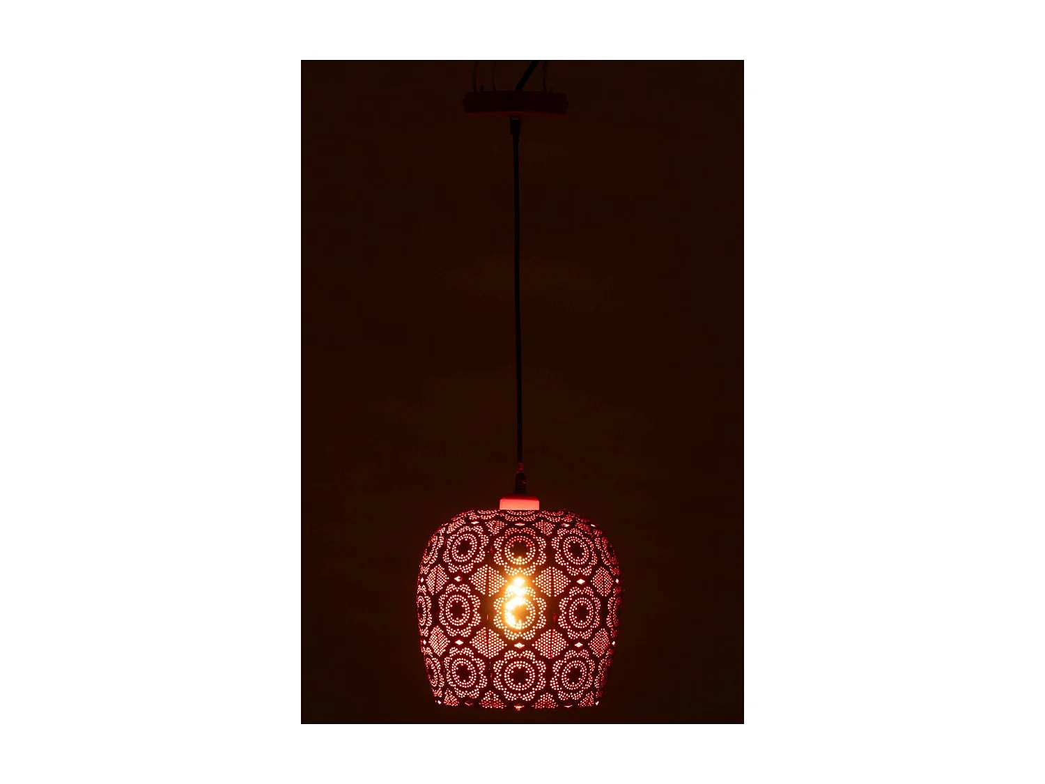 Lampe Suspension en Métal "Alive" 39cm Rouge