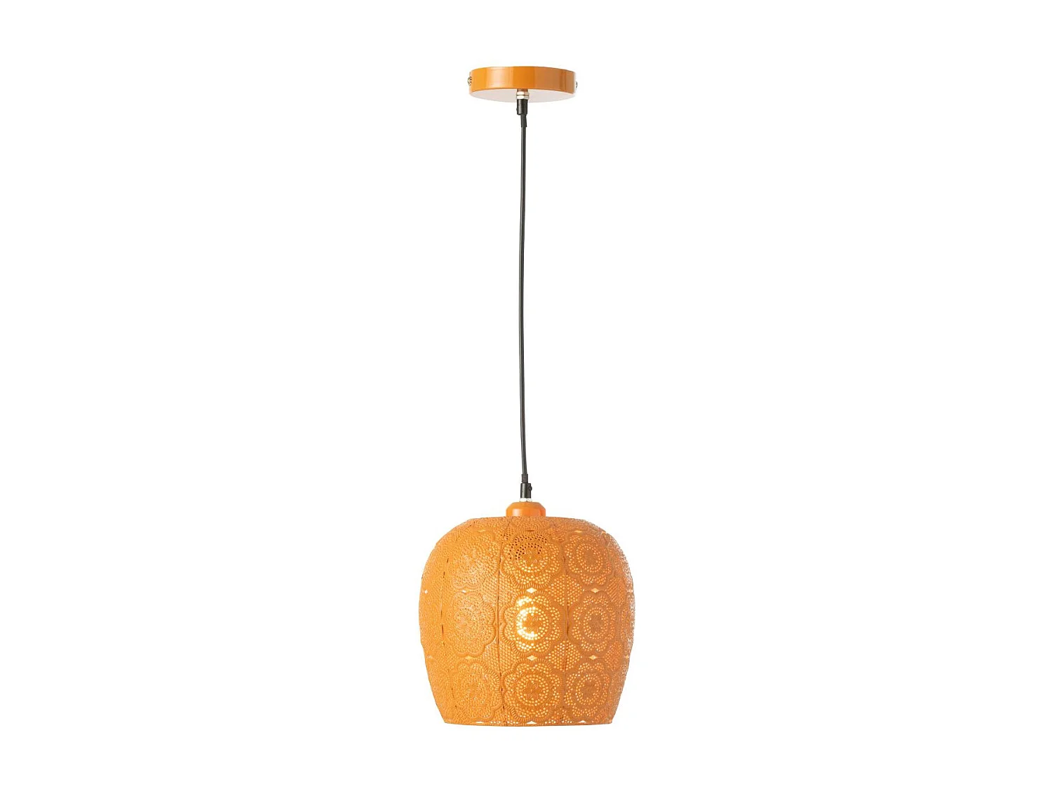 Lampe Suspension en Métal "Alive" 39cm Orange