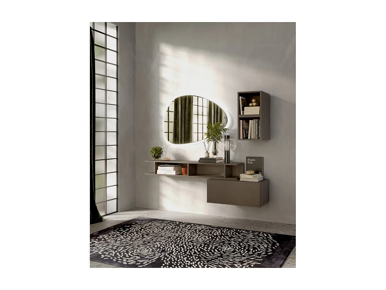 Etagère murale MARINA finition bronze 138cm