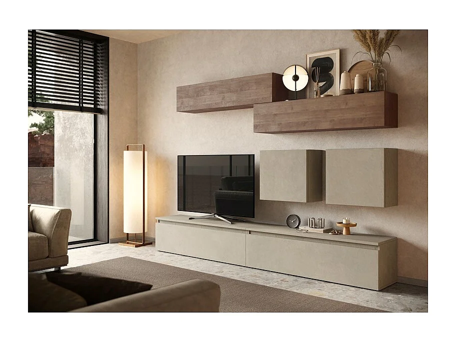 Rangement mural MARINA effet argile L55 x P30 x H50