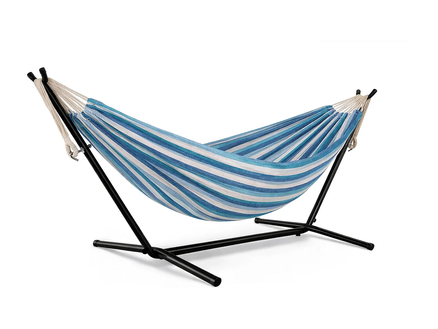 Amaca con supporto da giardino – Panama blu mix