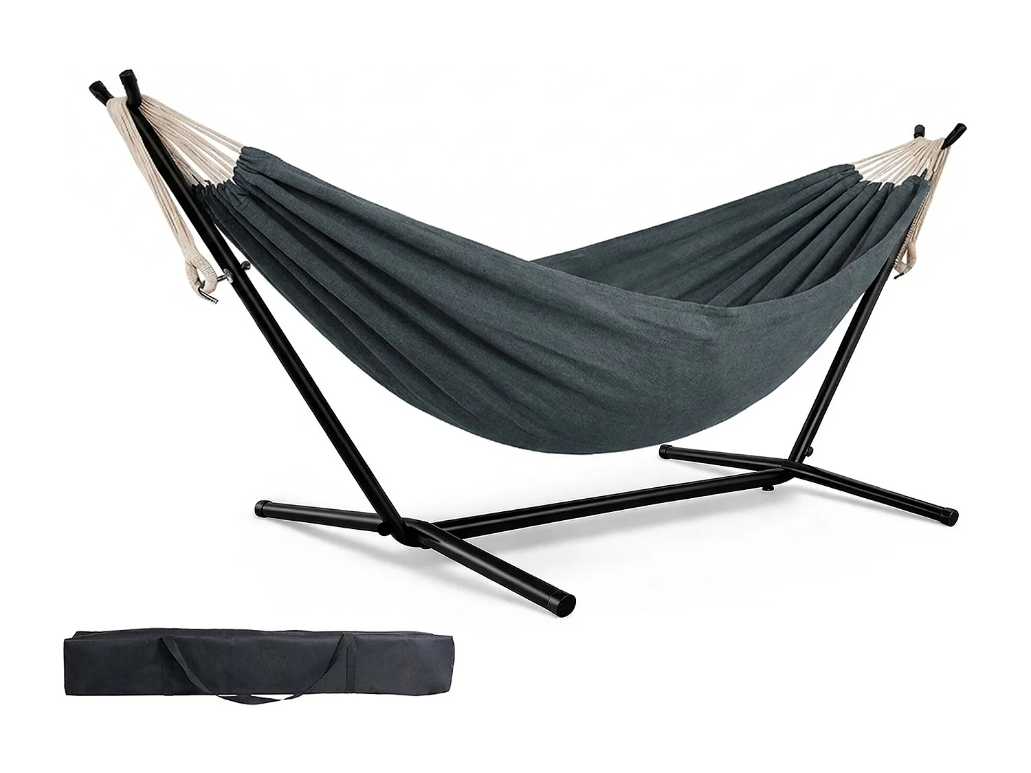 Amaca con supporto da giardino – Panama grigio scuro