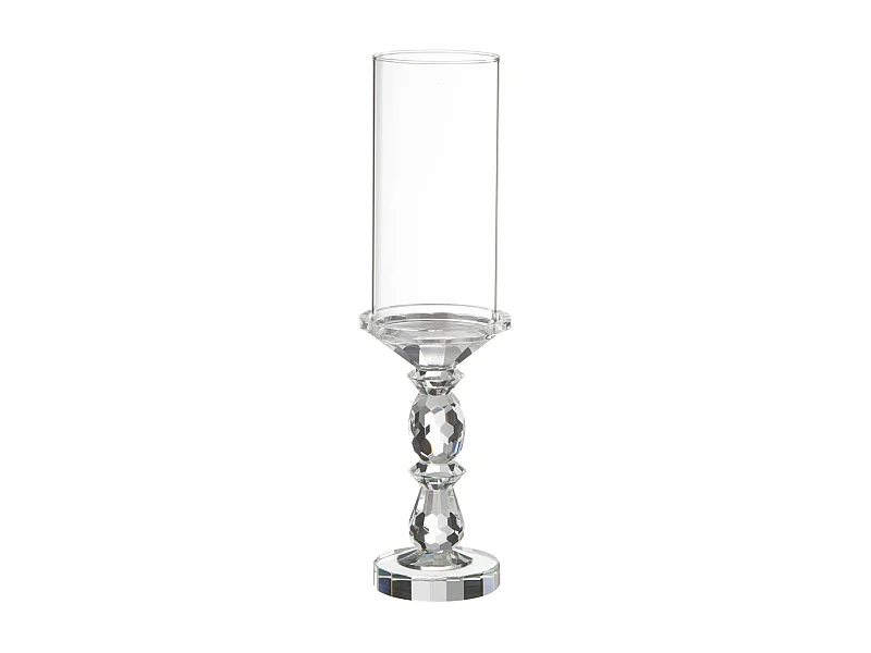 Photophore Design en Cristal "Marie" 42cm Transparent