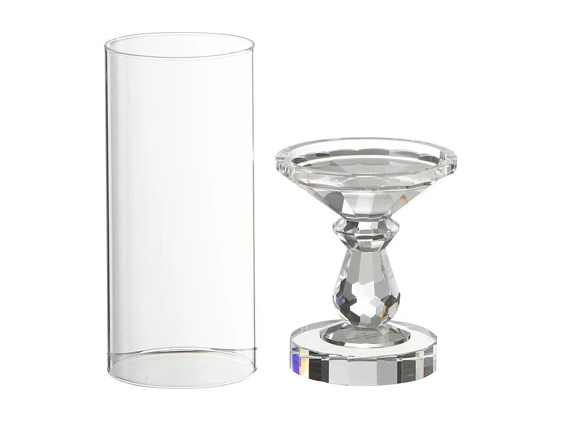 Photophore Design en Cristal "Marie" 35cm Transparent