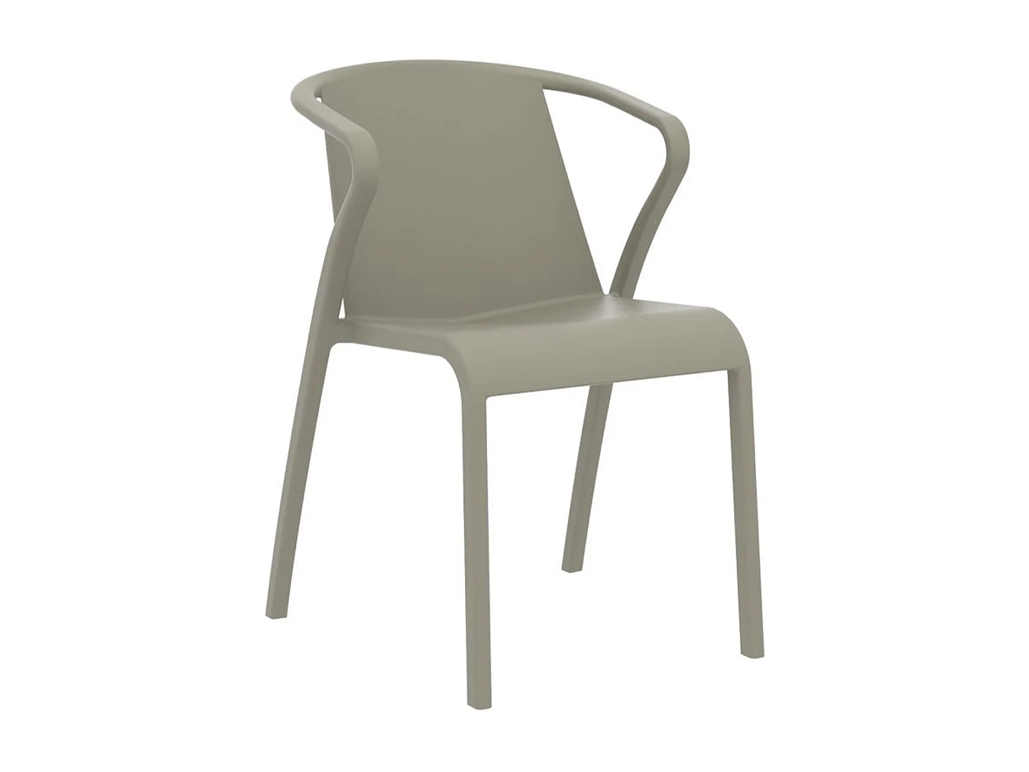 Fauteuil de Jardin Empilable "Fado" 76cm Taupe