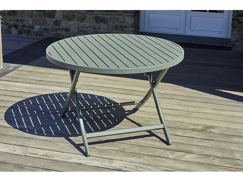 Table de Jardin Pliante "Marius" 110cm Kaki