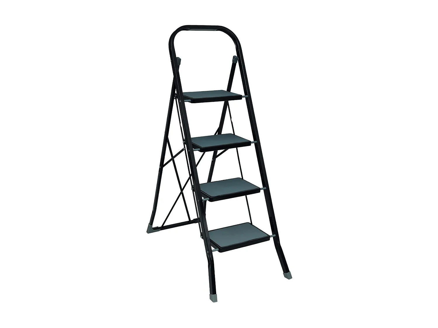 Escabeau 4 Marches "Pliant" 124cm Noir