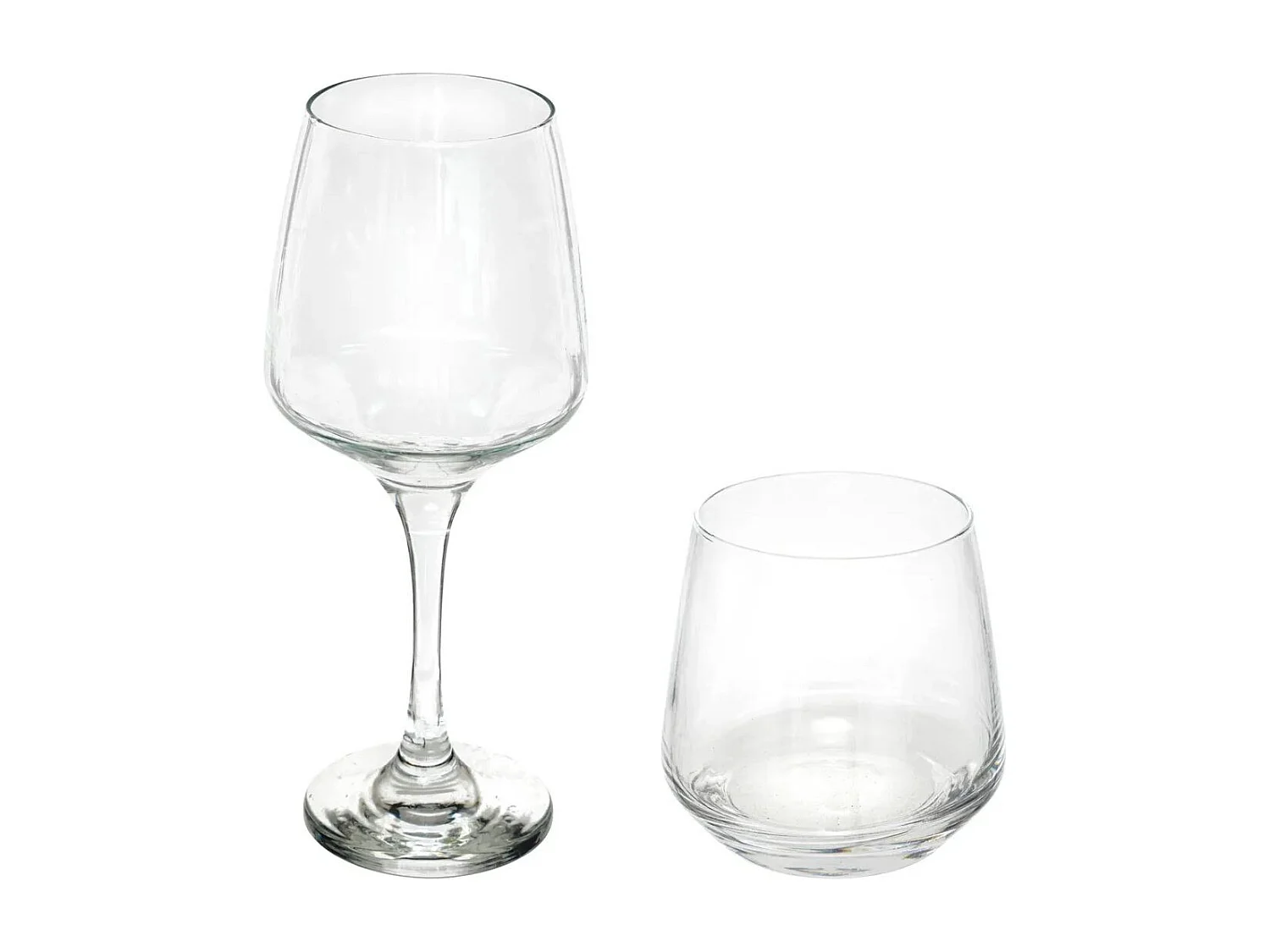 Service de Verre 12 Pièces "Elya" 19cm Transparent