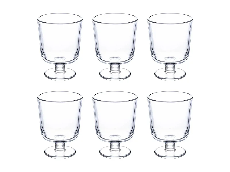 Lot de 6 Verres à Vin "Empileau" 30cl Transparent