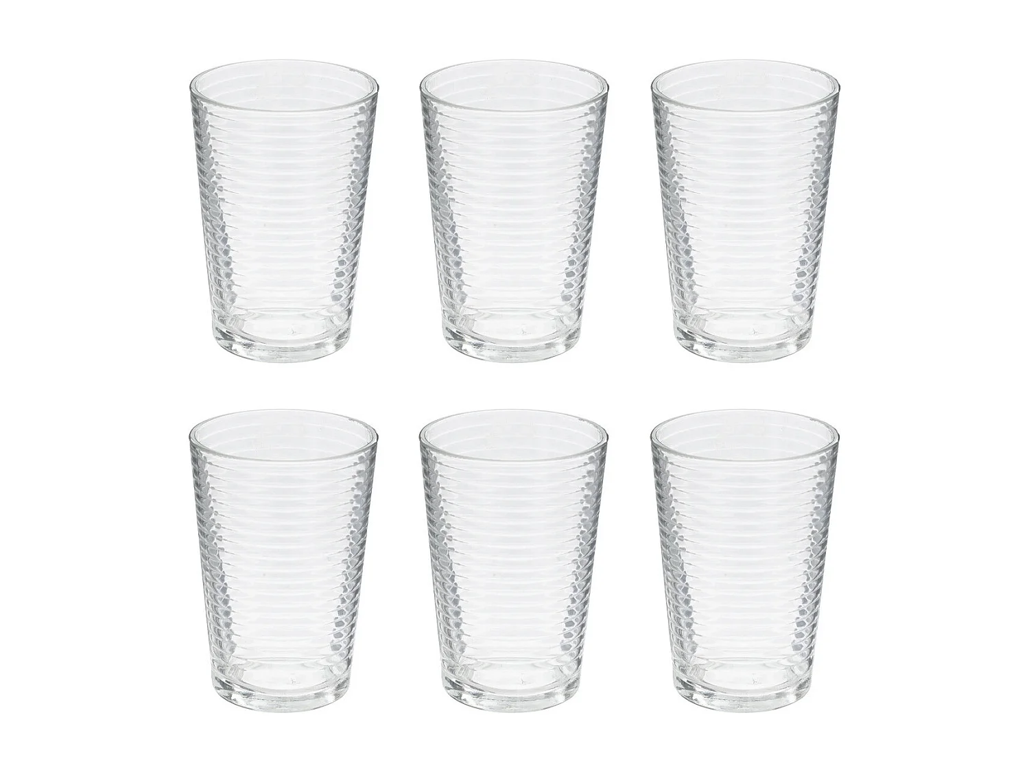 Lot de 6 Gobelets en Verre "Viteau" 20cl Transparent