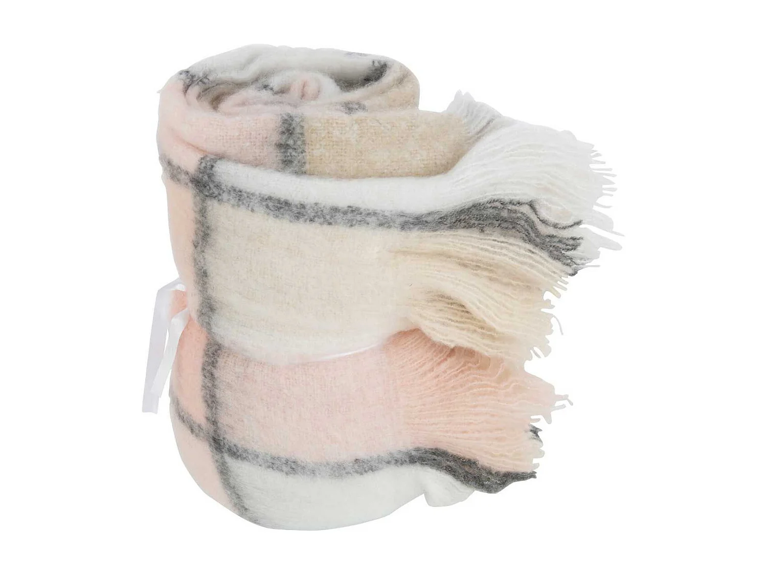 Plaid Imprimé à Carreaux "Jess" 130x180cm Rose