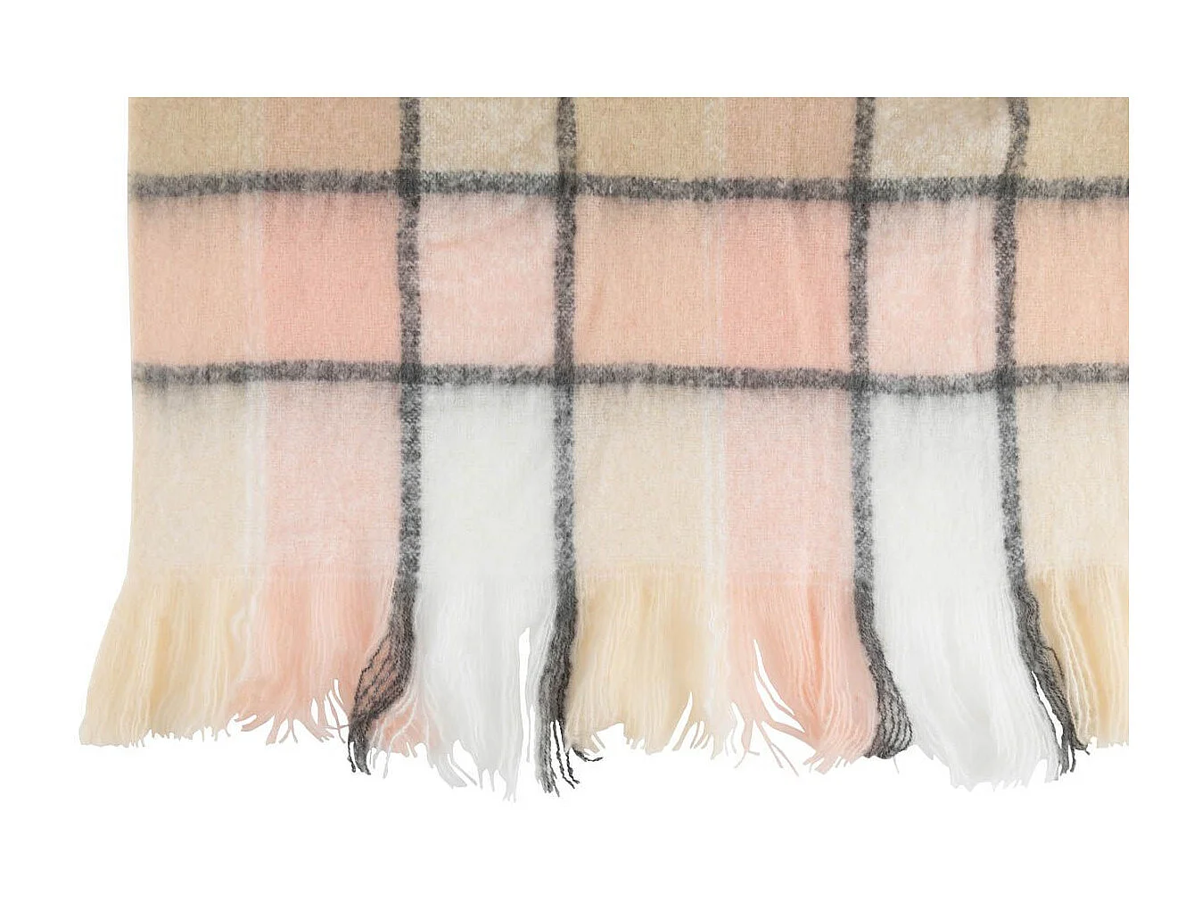 Plaid Imprimé à Carreaux "Jess" 130x180cm Rose