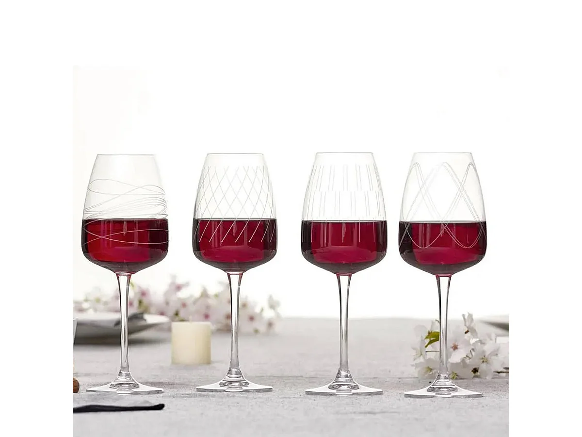 Lot de 4 Verres à Vin "Talia" 44cl Transparent