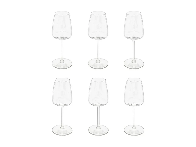 Lot de 6 Verres à Vin "Tanya" 31cl Transparent
