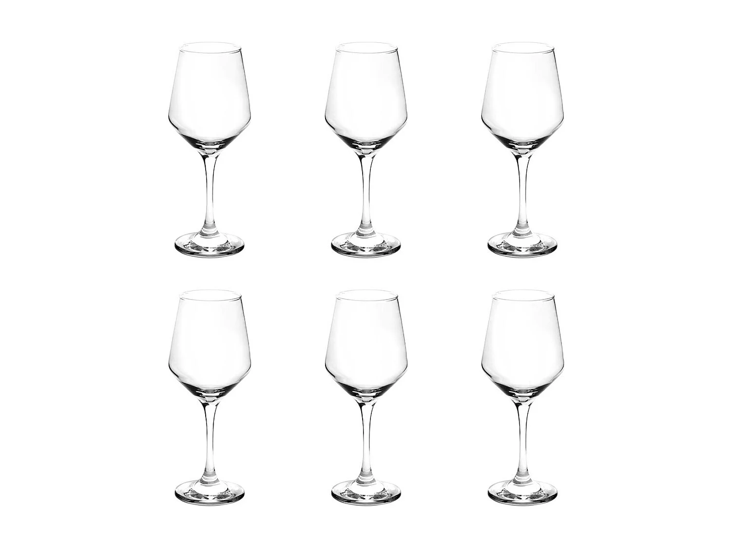 Lot de 6 Verres à Vin "Olivia" 35cl Transparent
