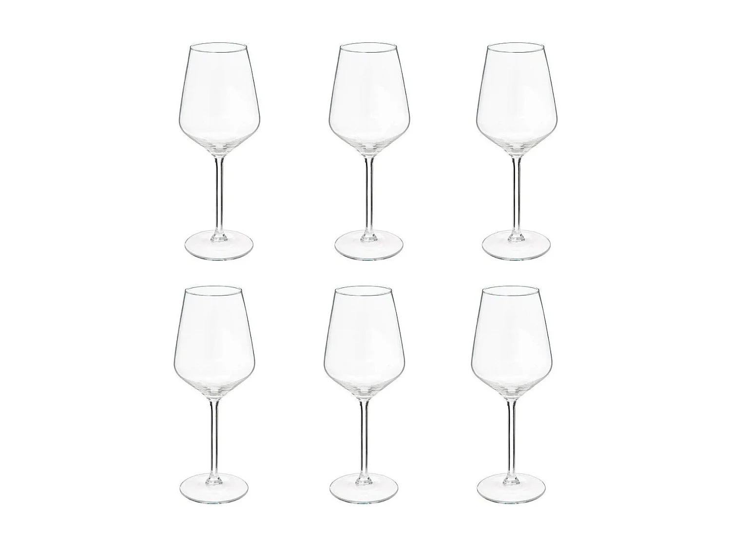 Lot de 6 Verres à Vin "Nora" 38cl Transparent