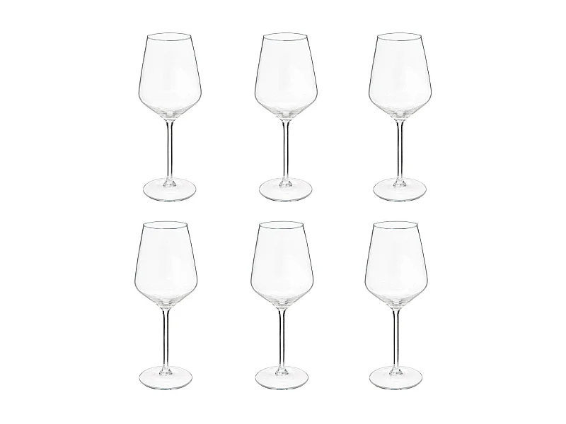 Lot de 6 Verres à Vin "Nora" 38cl Transparent