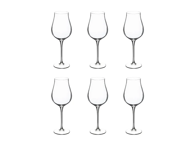 Lot de 6 Verres à Vin "Oriane" 40cl Transparent