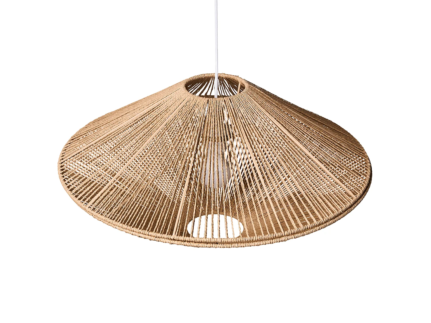 Pendant Lamp CAVES Paper Rope Natural
