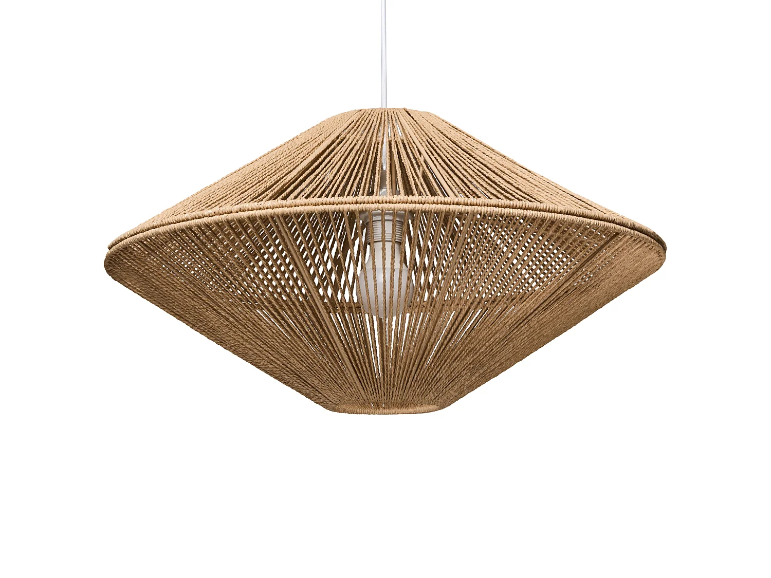 Pendant Lamp CAVES Paper Rope Natural