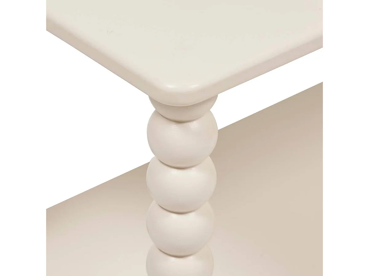 Étagère 3 Niveaux Design "Chamlo" 75cm Ivoire