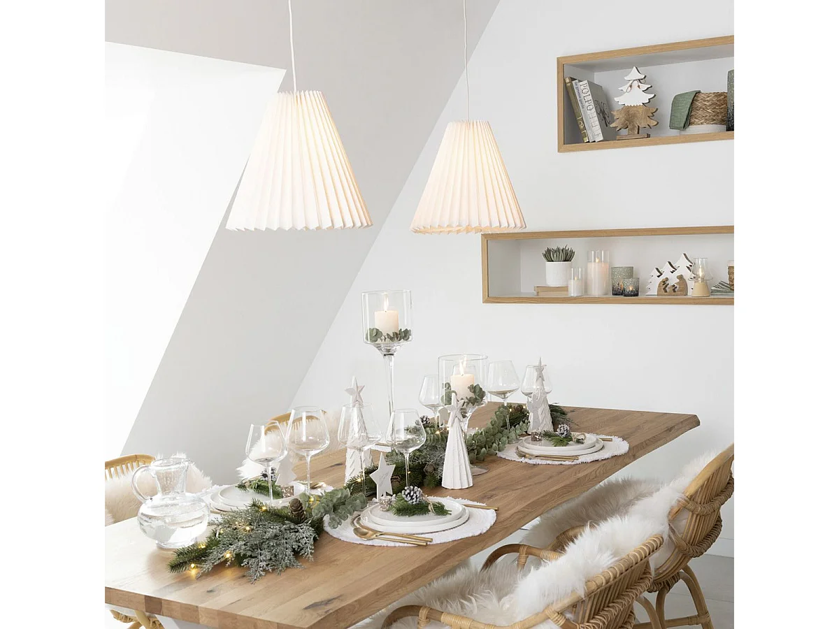 Lampe Suspension "Papier" 36cm Blanc