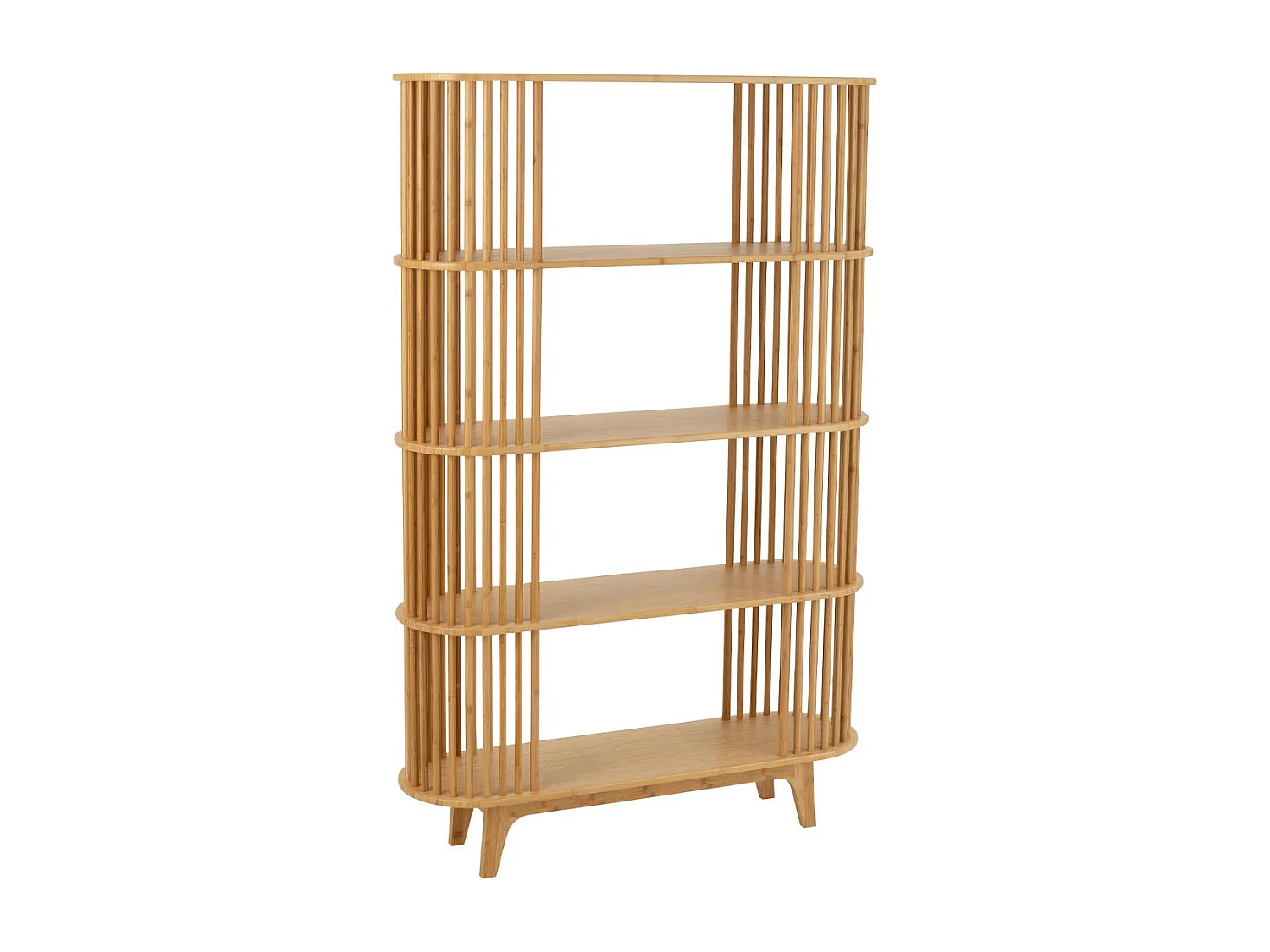 Étagère 4 Niveaux en Bambou "Live" 154cm Naturel