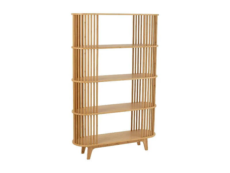 Étagère 4 Niveaux en Bambou "Live" 154cm Naturel