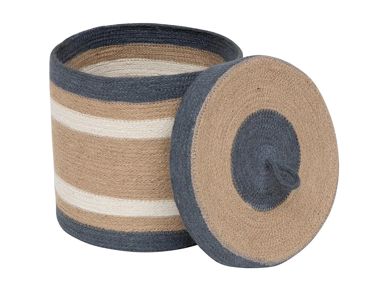 Lot de 3 Paniers en Jute "Océane" 27cm Multicolore