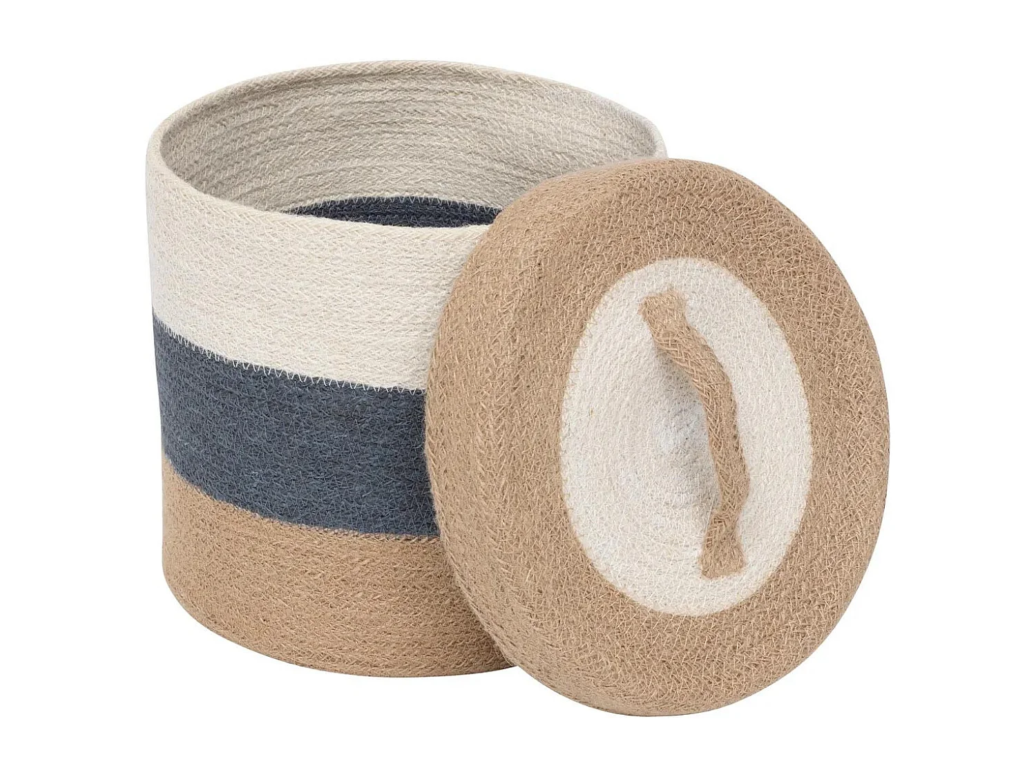 Lot de 3 Paniers en Jute "Océane" 27cm Multicolore