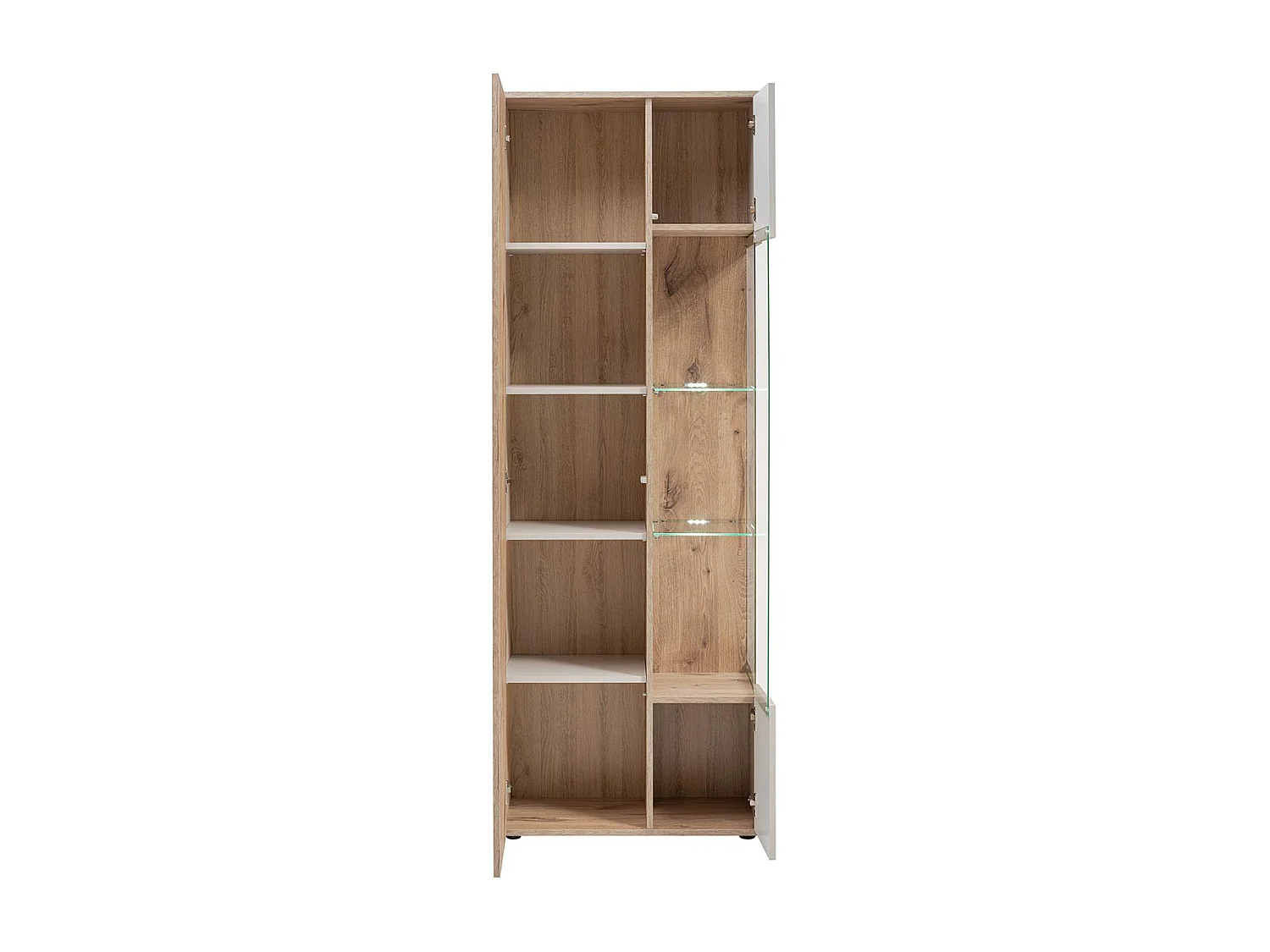 Meuble de Rangement Haut Rainuré "Catalina" 197cm Naturel