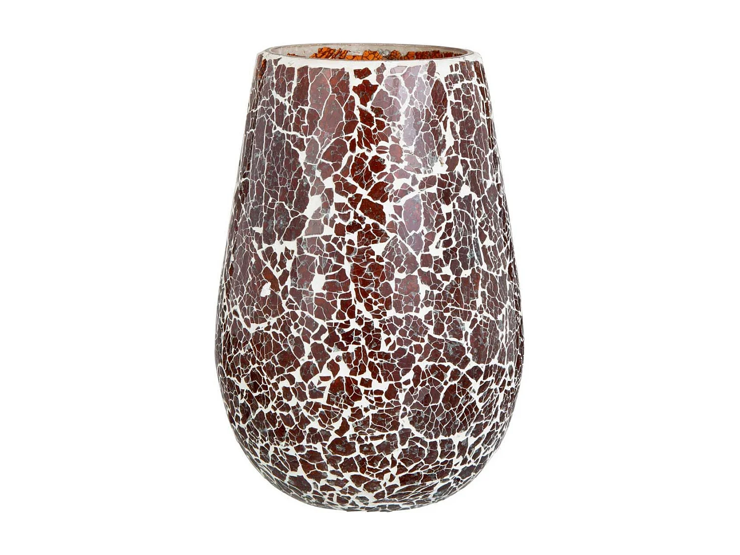 Photophore en Verre "Ali" 26cm Marron