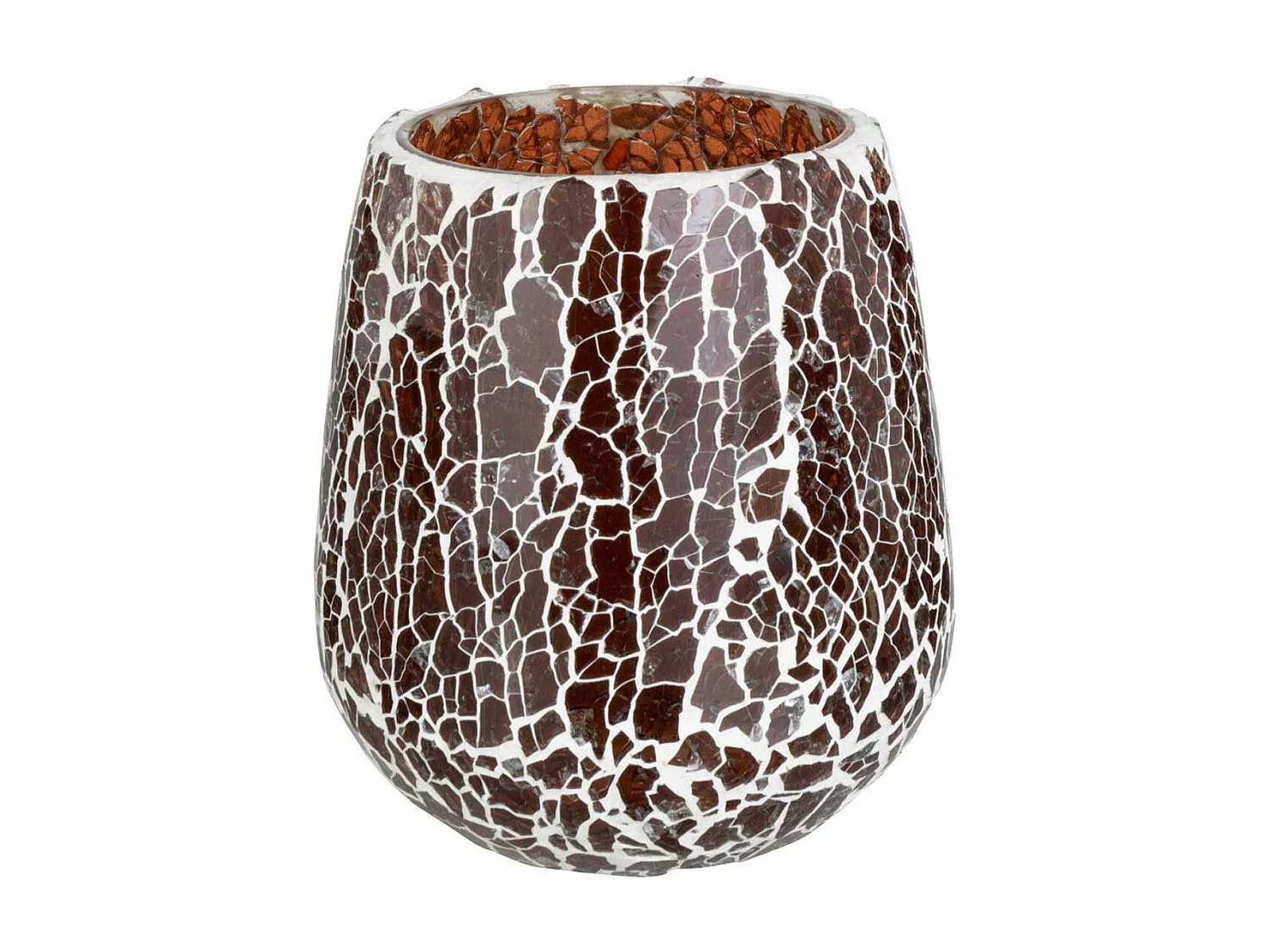 Photophore en Verre "Ali" 12cm Marron